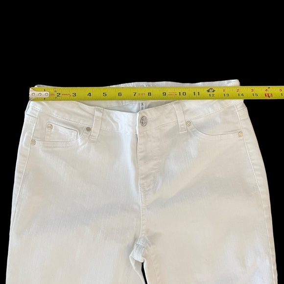 Celebrity Pink White mid rise ankle skinny cotton blend jean pant size 9/29 - Picture 4 of 10